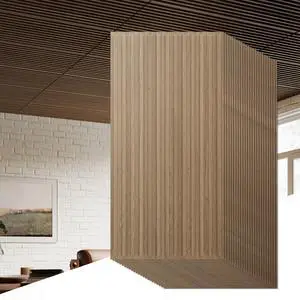 Giantex 24 Pack Fluted PVC Wall Panels, 48"x24" Decorative Slat Ceiling Tiles, Glue Up or Drop Ceiling Panel, Waterproof 3D Wall Panels for Living Room, Bathroom, Office, Covers 192 Sq.Ft, Walnut Giantex 24 Pack Fluted PVC Wall Panels, 48"x24" Decorative Slat Ceiling Tiles, Glue Up or Drop Ceiling Panel, Waterproof 3D Wall Panels for Living Room, Bathroom, Office, Covers 192 Sq.Ft, Walnut