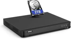 ANNKE 16CH 4K Surveillance Digital Video Recorder with Human & Vehicle Detection, 8MP H.265+ Security AI DVR for Home& Business, Easy Live Viewing, Recording & Playback, 2TB Hard Drive Included ANNKE 16CH 4K Surveillance Digital Video Recorder with Human & Vehicle Detection, 8MP H.265+ Security AI DVR for Home& Business, Easy Live Viewing, Recording & Playback, 2TB Hard Drive Included