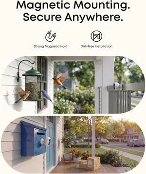 eufy Security eufyCam C35 6-Cam Kit, Wireless Security Indoor/Outdoor Camera, Magnetic Mount, Color Night Vision, Local Storage, No Monthly Fee, IP67, Facial Recognition, Solar Panel Compatible, White eufy Security eufyCam C35 6-Cam Kit, Wireless Security Indoor/Outdoor Camera, Magnetic Mount, Color Night Vision, Local Storage, No Monthly Fee, IP67, Facial Recognition, Solar Panel Compatible, White