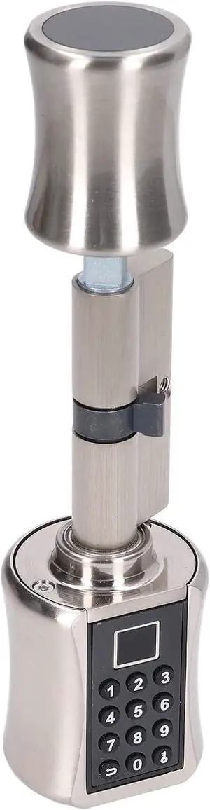 Generic Smart Lock Cylinder, Biometric Fingerprint Password Electronic Safety Lock with Virtual Anti and 360 Degree Recognition, for Security Doors Wooden Doors Glass 40mm to Generic Smart Lock Cylinder, Biometric Fingerprint Password Electronic Safety Lock with Virtual Anti and 360 Degree Recognition, for Security Doors Wooden Doors Glass 40mm to
