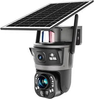 Outdoor Solar Powered Security Camera, 6MP Ultra high Definition Binocular Lens, 36x Optical Zoom Metal Shell, 24/7 All Day Protection, Two-Way Audio, Color Night Vision, Outdoor Solar Powered Security Camera, 6MP Ultra high Definition Binocular Lens, 36x Optical Zoom Metal Shell, 24/7 All Day Protection, Two-Way Audio, Color Night Vision,