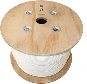 CAT6A Screened Patch Cable (cm), 1000ft, U/FTP 28AWG, Pure Copper, 650MHz, UL Certified, Bulk Ethernet Cable Reel in White CAT6A Screened Patch Cable (cm), 1000ft, U/FTP 28AWG, Pure Copper, 650MHz, UL Certified, Bulk Ethernet Cable Reel in White