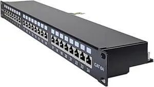 Best Cat6a 24 Port Shielded Patch Panel Ethernet Network LAN RJ45 1U Rack Mount 110 Best Cat6a 24 Port Shielded Patch Panel Ethernet Network LAN RJ45 1U Rack Mount 110
