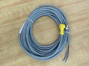 TURCK WK 4T-6/S618 3 Wire, 6 Meter Length, CORDSET, Drain NOT Connected, FOIL Shield & Drain Wire, M12 EUROFAST, Nickel Plated Brass Coupling, NO LEDs, Right Angle Female Connector, Single Ended, TURCK WK 4T-6/S618 3 Wire, 6 Meter Length, CORDSET, Drain NOT Connected, FOIL Shield & Drain Wire, M12 EUROFAST, Nickel Plated Brass Coupling, NO LEDs, Right Angle Female Connector, Single Ended,