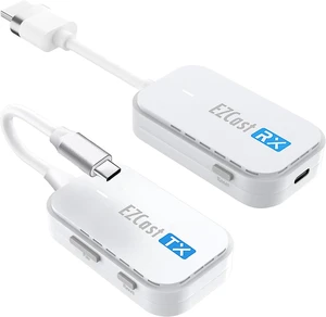 EZCast Wireless USB-C to HDMI Transmitter and Receiver, DisplayPort Screen Mirror from iPhone 15 to TV, 1080p HD, HDMI Extender, Wireless Display from Tablet and laptops to HDTV projectors EZCast Wireless USB-C to HDMI Transmitter and Receiver, DisplayPort Screen Mirror from iPhone 15 to TV, 1080p HD, HDMI Extender, Wireless Display from Tablet and laptops to HDTV projectors