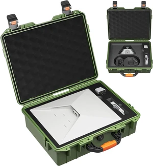 Starlink Mini Case Hard Shell Travel Bag for Starlink Mini Green Waterproof Shockproof Storage Box Portable for Starlink Mini Accessories Carrying Starlink Mini Case Hard Shell Travel Bag for Starlink Mini Green Waterproof Shockproof Storage Box Portable for Starlink Mini Accessories Carrying