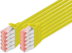 Digitus CAT 6 S-FTP Patch Cord, Cu, LSZH AWG 27/7, Length 5 m, 10 Pieces, Color Yellow Digitus CAT 6 S-FTP Patch Cord, Cu, LSZH AWG 27/7, Length 5 m, 10 Pieces, Color Yellow