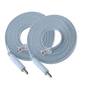 2 Pack 12FT Network Equipment Console Cable for Cisco/Juniper/NETGEAR/Ubiquity/LINKSYS/TP-Link Routers, Switches and Firewall Equipment,USB to RJ45 RS232 Console Cable 2 Pack 12FT Network Equipment Console Cable for Cisco/Juniper/NETGEAR/Ubiquity/LINKSYS/TP-Link Routers, Switches and Firewall Equipment,USB to RJ45 RS232 Console Cable