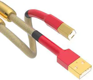 HiFi USB Cable OCC Silver Plated USB 2.0 Type A to B Audiophile USB Wire A-B DAC Decoder Printer Data Cable (A71USB1.5M) HiFi USB Cable OCC Silver Plated USB 2.0 Type A to B Audiophile USB Wire A-B DAC Decoder Printer Data Cable (A71USB1.5M)