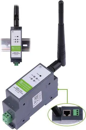 RS485 to WiFi/Ethernet (ETH) Converter Module, Rail-Mount Serial Server, Modbus/MQTT Gateway RS485 to WiFi/Ethernet (ETH) Converter Module, Rail-Mount Serial Server, Modbus/MQTT Gateway