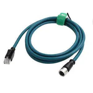 Ethernet Cable M12 X-Code 8 Pin Female to RJ45 Cat7e Patch Cord for Industrial Automation Actuator Sensor Profibus Network Switches 3M Ethernet Cable M12 X-Code 8 Pin Female to RJ45 Cat7e Patch Cord for Industrial Automation Actuator Sensor Profibus Network Switches 3M