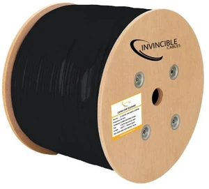 Cat6A Plenum Cable 1000ft | 0.57mm 100% Pure Copper, 750MHz 23AWG UTP | DSX-8000 Analyzer Tested Up to 100m | 10Gb, PoE++ | Industrys Most Certified Cable (Black) Cat6A Plenum Cable 1000ft | 0.57mm 100% Pure Copper, 750MHz 23AWG UTP | DSX-8000 Analyzer Tested Up to 100m | 10Gb, PoE++ | Industrys Most Certified Cable (Black)