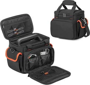 Trunab Carrying Case Compatible with Jackery Portable Power Station Explorer 160/240/300, Storage Bag with Bottom and Front Pockets for Charging Cable and Accessories (Patented Design) Trunab Carrying Case Compatible with Jackery Portable Power Station Explorer 160/240/300, Storage Bag with Bottom and Front Pockets for Charging Cable and Accessories (Patented Design)