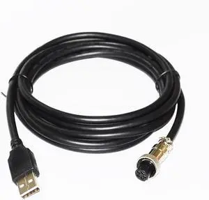 USB to GX12-5 Aviation Cable for Mad Catz TE2 / TE2+ Fightstick, 1m/3.3ft PC Connection Data Sync Cable USB to GX12-5 Aviation Cable for Mad Catz TE2 / TE2+ Fightstick, 1m/3.3ft PC Connection Data Sync Cable