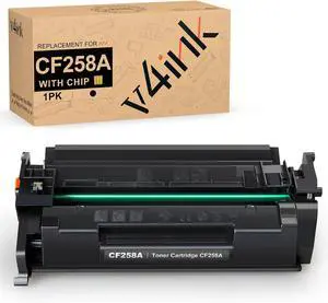 v4ink 58A CF258A Black Toner Cartridge (with Chip) Compatible Replacement for HP CF258A 58A 58X Toner Cartridge for HP Pro M404dn M404n M404dw MFP M428fdw M428fdn M428dw M406dn M430f Printer, 1 Pack v4ink 58A CF258A Black Toner Cartridge (with Chip) Compatible Replacement for HP CF258A 58A 58X Toner Cartridge for HP Pro M404dn M404n M404dw MFP M428fdw M428fdn M428dw M406dn M430f Printer, 1 Pack