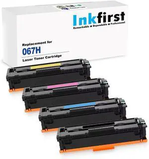 4 Inkfirst Compatible Toner Cartridges Replacement for Canon 067H 067 H 5106C001 5105C001 5104C001 5103C001 Color imageCLASS LBP633Cdw LBP632Cdw MF653Cdw MF654Cdw MF656Cdw High Capacity (1 Set) 4 Inkfirst Compatible Toner Cartridges Replacement for Canon 067H 067 H 5106C001 5105C001 5104C001 5103C001 Color imageCLASS LBP633Cdw LBP632Cdw MF653Cdw MF654Cdw MF656Cdw High Capacity (1 Set)