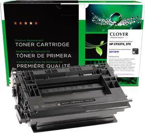 Clover Remanufactured High Yield Toner Cartridge Replacement for HP 37X (CF237X) | Black Clover Remanufactured High Yield Toner Cartridge Replacement for HP 37X (CF237X) | Black