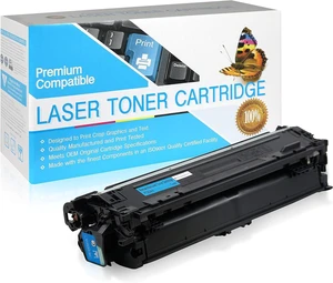 Compatible Toner Cartridge Replacement for HP 651 / CE341A (Cyan,1 Pack) Compatible Toner Cartridge Replacement for HP 651 / CE341A (Cyan,1 Pack)