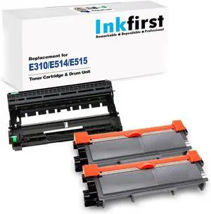 3PK-2 High Yield Toner Cartridges + 1 Drum Unit 593-BBKD PVTHG P7RMX 593-BBKE WRX5T C2KTH Inkfirst® Compatible Remanufactured for Dell E310dw E514dw E515dn E515dw 3PK-2 High Yield Toner Cartridges + 1 Drum Unit 593-BBKD PVTHG P7RMX 593-BBKE WRX5T C2KTH Inkfirst® Compatible Remanufactured for Dell E310dw E514dw E515dn E515dw