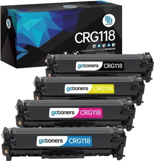 Gotoners 1 Set of 4 Compatible Toner Replacement Canon 118 CRG118 CRG-118 for Color imageCLASS MF8380cdw MF8580cdw MF8500cdw Printer (Black, Cyan, Magenta, Yellow) Gotoners 1 Set of 4 Compatible Toner Replacement Canon 118 CRG118 CRG-118 for Color imageCLASS MF8380cdw MF8580cdw MF8500cdw Printer (Black, Cyan, Magenta, Yellow)
