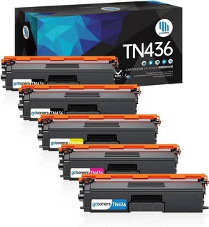 Gotoners 1 Set of 5 Replacement Toner Brother TN436 TN-436 TN433 TN-433 for Brother MFC-L8900CDW MFCL8900CDW HL-L8360CDW MFC-L9570CDW TN436BK Gotoners 1 Set of 5 Replacement Toner Brother TN436 TN-436 TN433 TN-433 for Brother MFC-L8900CDW MFCL8900CDW HL-L8360CDW MFC-L9570CDW TN436BK