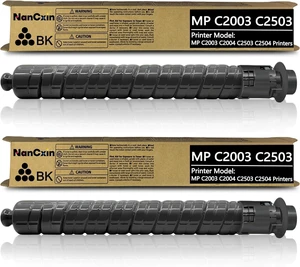 MP C2503 C2003 Black Toner Cartridge (2-Pack High Capacity 30000 Pages 841918) Replacement for Ricoh C2503 MP C2003 MP C2004 C2504 MP C2504EX C2004EX C2011 Aficio/Lanier / Savin Printers MP C2503 C2003 Black Toner Cartridge (2-Pack High Capacity 30000 Pages 841918) Replacement for Ricoh C2503 MP C2003 MP C2004 C2504 MP C2504EX C2004EX C2011 Aficio/Lanier / Savin Printers
