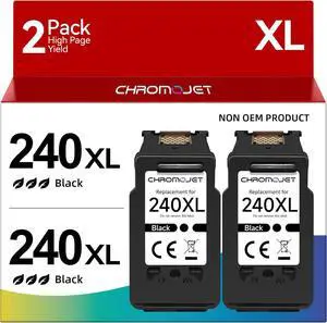240XL Black Ink Cartridges Compatible for Canon 240XL Black Ink Cartridge Printer Ink 240 PG240XL PG-240XL Fit for PIXMA MG3620 MG3600 TS5120 TS5100 MG3220 MG3520 MG2120 MX472 (2 Black) 240XL Black Ink Cartridges Compatible for Canon 240XL Black Ink Cartridge Printer Ink 240 PG240XL PG-240XL Fit for PIXMA MG3620 MG3600 TS5120 TS5100 MG3220 MG3520 MG2120 MX472 (2 Black)