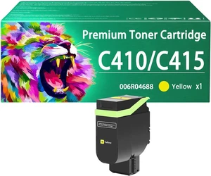 C410 C415 Toner Cartridge Compatible for Xerox C410 C415 006R04688 Yellow Toner Cartridges Work for Xerox C410 C410DN VersaLink C415 C415DN Printers C410 C415 Toner Cartridge Compatible for Xerox C410 C415 006R04688 Yellow Toner Cartridges Work for Xerox C410 C410DN VersaLink C415 C415DN Printers