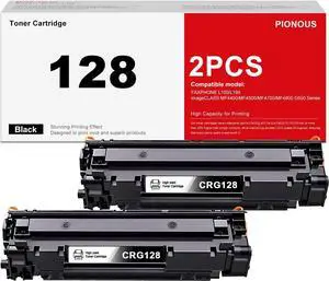 128 Black Toner Cartridge 2-Pack Replacement for Canon 128 CRG128 Toner Cartridge, Compatible with imageCLASS D530 D550 MF4770N MF4890DW MF4880DW MF4450 MF4570DN Faxphone L100 L190 Printer 128 Black Toner Cartridge 2-Pack Replacement for Canon 128 CRG128 Toner Cartridge, Compatible with imageCLASS D530 D550 MF4770N MF4890DW MF4880DW MF4450 MF4570DN Faxphone L100 L190 Printer