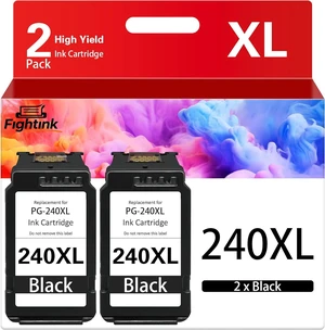 PG-240XL Black Ink Cartridges Compatible for Canon 240XL Black Ink Cartridges PG240XL PG240 PG-240 Fit for PIXMA MG3620 MG3600 TS5120 MG3520 MG2120 MX452 MX512 MX532 MX472 Printer (2 Black) PG-240XL Black Ink Cartridges Compatible for Canon 240XL Black Ink Cartridges PG240XL PG240 PG-240 Fit for PIXMA MG3620 MG3600 TS5120 MG3520 MG2120 MX452 MX512 MX532 MX472 Printer (2 Black)