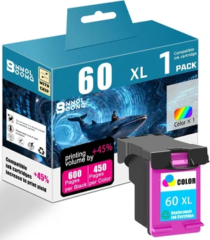 60 60 XL Ink Cartridge Replacement for HP 60 Combo Pack Compatible for HP D2530 D2545 D2560 D2660 C4640 C4650 C4680 C4740 F2410 F2430 F2480 F4210 F4235 F4240 Printers,60XL Color × 1 60 60 XL Ink Cartridge Replacement for HP 60 Combo Pack Compatible for HP D2530 D2545 D2560 D2660 C4640 C4650 C4680 C4740 F2410 F2430 F2480 F4210 F4235 F4240 Printers,60XL Color × 1