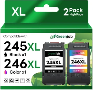 245XL 246XL Ink Cartridges Combo Pack Replacement for Canon 245XL 246XL PG-245XL CL-246XL Printer Ink for Canon Pixma TS202 TS3122 TR4520 TR4522 MG2500 MG2522 MX490 MX492 Printer (1 Black, 1 Color) 245XL 246XL Ink Cartridges Combo Pack Replacement for Canon 245XL 246XL PG-245XL CL-246XL Printer Ink for Canon Pixma TS202 TS3122 TR4520 TR4522 MG2500 MG2522 MX490 MX492 Printer (1 Black, 1 Color)