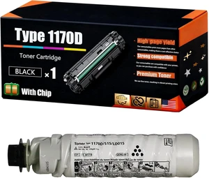Type 1170D Toner Cartridge Compatible for Ricoh Aficio MP 201 201F 201SPF Printers, Bright Colors, High Yield 8000 Pages, with Chips (1 Pack Black) Type 1170D Toner Cartridge Compatible for Ricoh Aficio MP 201 201F 201SPF Printers, Bright Colors, High Yield 8000 Pages, with Chips (1 Pack Black)