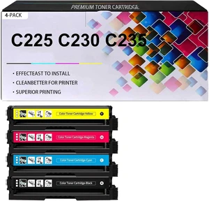 C225 C230 C235 Toner Cartridges Replacement for Xerox 006R04383 006R04384 006R04385 006R04386, Work for Xerox C225DNI C230DNI C235DNI Printers, 1 Set C225 C230 C235 Toner Cartridges Replacement for Xerox 006R04383 006R04384 006R04385 006R04386, Work for Xerox C225DNI C230DNI C235DNI Printers, 1 Set