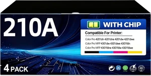 210A Toner Cartridges 4-Pack Compatible HP 210X 210A W2100A W2101A W2102A W2103A Toner Cartridges Replacement for Color Pro MFP 4301dw 4301fdn 4301fdw Color Pro 4201dw(Black/Cyan/Magenta/Yellow) 210A Toner Cartridges 4-Pack Compatible HP 210X 210A W2100A W2101A W2102A W2103A Toner Cartridges Replacement for Color Pro MFP 4301dw 4301fdn 4301fdw Color Pro 4201dw(Black/Cyan/Magenta/Yellow)