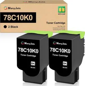 78C10K0 Black Toner Cartridges 2Pack Replacement for Lexmark CS421 Toner 78C10K0 Black, for CS521dn CX421adn CX522ade CS622de CX625ade Series Printers, High Yield 2000 Pages 78C10K0 Black Toner Cartridges 2Pack Replacement for Lexmark CS421 Toner 78C10K0 Black, for CS521dn CX421adn CX522ade CS622de CX625ade Series Printers, High Yield 2000 Pages