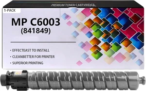 MP C6003 Toner Cartridges Compatible for Ricoh 841849 841852 841851 841850, Work for Ricoh MP C4503 C4504 C4504ex C5503 C6003 C6004 C6004ex Printers, 1 Black MP C6003 Toner Cartridges Compatible for Ricoh 841849 841852 841851 841850, Work for Ricoh MP C4503 C4504 C4504ex C5503 C6003 C6004 C6004ex Printers, 1 Black