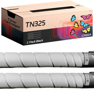 Compatible for Konica Minolta TN325 Toner Cartridges Work for Konica Minolta bizhub 368 308 Printers, with Chip, High Yield 37000 Pages, Clear Printing (2-Pack Black) Compatible for Konica Minolta TN325 Toner Cartridges Work for Konica Minolta bizhub 368 308 Printers, with Chip, High Yield 37000 Pages, Clear Printing (2-Pack Black)