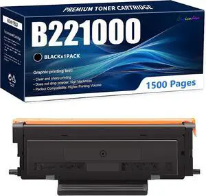 B221000 Black Toner Cartridge Compatible for Lexmark B2236dw 2442dw 2546dn B2650dn Series Printer(1500 Pages) (1-Pack) B221000 Black Toner Cartridge Compatible for Lexmark B2236dw 2442dw 2546dn B2650dn Series Printer(1500 Pages) (1-Pack)