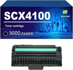 SCX4100 Toner Cartridge with Chip Compatible for Samsung SCX-4100 Printers, Yield Up to 3000 Pages,Black-1 Pack SCX4100 Toner Cartridge with Chip Compatible for Samsung SCX-4100 Printers, Yield Up to 3000 Pages,Black-1 Pack
