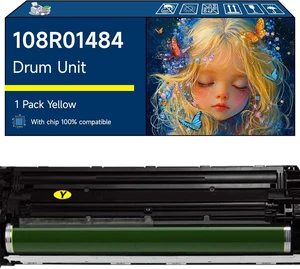 Compatible with Xerox 108R01484 108R01481 108R01482 108R01483 Drum Unit Work for Xerox VersaLInk C500N C505S C505X Printers (1 Pack Yellow) Compatible with Xerox 108R01484 108R01481 108R01482 108R01483 Drum Unit Work for Xerox VersaLInk C500N C505S C505X Printers (1 Pack Yellow)