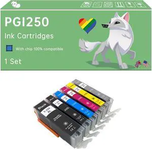 Compatible with Canon PGI250 CLI251 Ink Cartridges Work for Canon PIXMA iP7220 iX6820 MG5422 MG5520 MG6320 MG6620 MG7120 MX722 Printers (1 Set) Compatible with Canon PGI250 CLI251 Ink Cartridges Work for Canon PIXMA iP7220 iX6820 MG5422 MG5520 MG6320 MG6620 MG7120 MX722 Printers (1 Set)