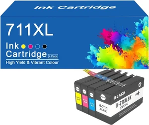 711XL Ink Cartridges Compatible for HP 711XL BK 711XL C 711XL M 711XL Y Ink Cartridge Work for HP DesignJet T100 T120 T520 T530 Printer 711XL Ink Cartridges Compatible for HP 711XL BK 711XL C 711XL M 711XL Y Ink Cartridge Work for HP DesignJet T100 T120 T520 T530 Printer