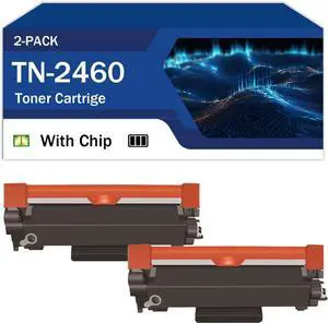 TN2460 TN-2460 Toner Cartridge High-Yield Compatible for Bro-Ther HL-L2375DW L2385DW DCPL2550DW L2535DW MFCL2715DW L2750DW Printers 2 Black TN2460 TN-2460 Toner Cartridge High-Yield Compatible for Bro-Ther HL-L2375DW L2385DW DCPL2550DW L2535DW MFCL2715DW L2750DW Printers 2 Black