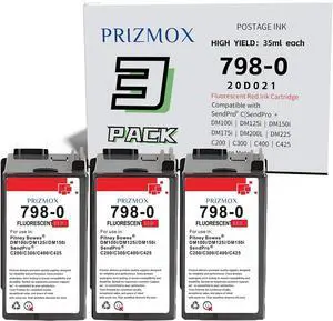 3-Pack SL-798-0 Ink Replacement for Pitney Bowes SL-798-0 Red Ink Cartridge 3-Pack SL-798-0 Ink Replacement for Pitney Bowes SL-798-0 Red Ink Cartridge
