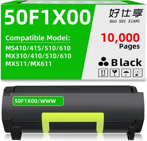 50F1H00 501H 60F1H00 601H Black Toner Cartridge Compatible with Lexmark MS310 MS312 MS315 MS410 MS415 MS510 MS610 MX310 MX410 MX510 MX511 MX610 MX611 MS610de MX610de Printer (50F0X00-10000Pages) 50F1H00 501H 60F1H00 601H Black Toner Cartridge Compatible with Lexmark MS310 MS312 MS315 MS410 MS415 MS510 MS610 MX310 MX410 MX510 MX511 MX610 MX611 MS610de MX610de Printer (50F0X00-10000Pages)