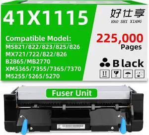 41X1115 41X2233 Fuser Unit Fuser Maintenance Kit 115V Remanufactured Compatible with Lexmark MS821 MS822 MS823 MS825 MS826 MX721 MX722 MX822 MX826 B2865 MB2770 M5255 M5270 XM5365 XM7370 Printer 41X1115 41X2233 Fuser Unit Fuser Maintenance Kit 115V Remanufactured Compatible with Lexmark MS821 MS822 MS823 MS825 MS826 MX721 MX722 MX822 MX826 B2865 MB2770 M5255 M5270 XM5365 XM7370 Printer