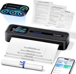 Phomemo M832D Touchscreen Portable Printer Inkless Thermal Wireless Travel Phomemo M832D Touchscreen Portable Printer Inkless Thermal Wireless Travel