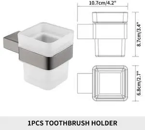Gray Double Towel Bars Bathroom Accessories Towel Hanger Towel Rack Hook Paper Holder Toilet Brush Soap Holder,Paper Holder A (Toothbrush Cup) Gray Double Towel Bars Bathroom Accessories Towel Hanger Towel Rack Hook Paper Holder Toilet Brush Soap Holder,Paper Holder A (Toothbrush Cup)