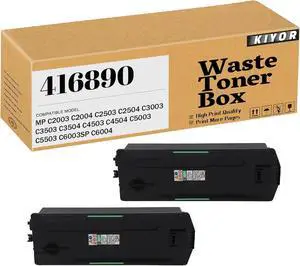 416890 Waste Toner Container High-Yield Replacement Compatible for Ricoh MP C2003 C2004 C2503 C2504 C3003 C3503 C4503 C5003 C5503 Printer (2Pack) 416890 Waste Toner Container High-Yield Replacement Compatible for Ricoh MP C2003 C2004 C2503 C2504 C3003 C3503 C4503 C5003 C5503 Printer (2Pack)
